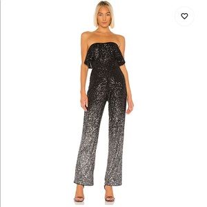 Romee Jumpsuit in Black & Silver